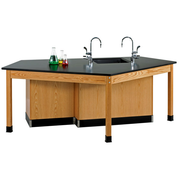 Diversified Woodcrafts 96'' L x 50'' W Random Resin Workstation Wayfair